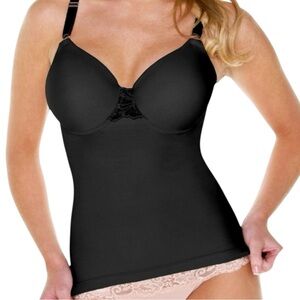 Shapeez Tankee Black Unbelievebra Body Smoothing Shapewear Bra